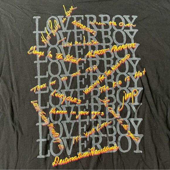 Loverboy Classics Single Stitch 80s T-Shirt - Large - Picture 8 of 8